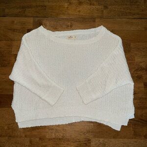 White light weight sweater